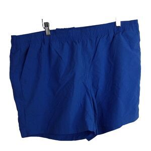 Columbia Womens PFG Backcast 5" Water Shorts Casual Elastic Waist Blue Size XL